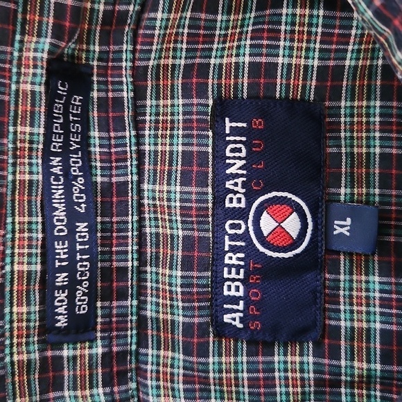 ALBERTO Bandit Sport Club Multi-colored Plaid Button-Up Shirt - Picture 5 of 7